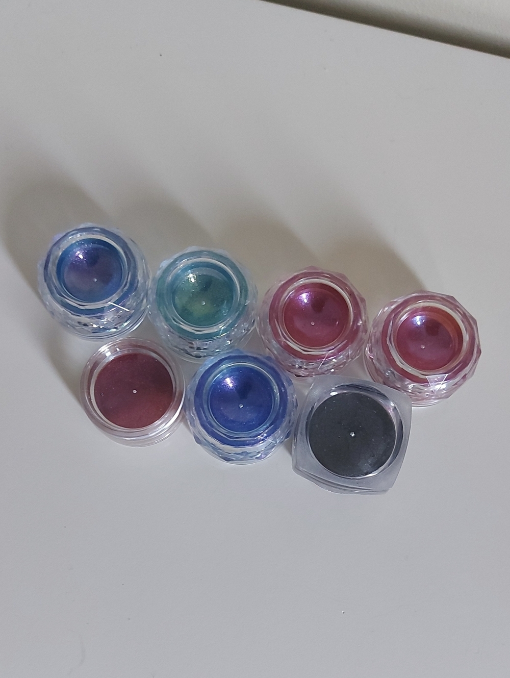 Nail Chrome Powder Bundle, Iridescent Shimmer Mermaid Glazed Nails, 7×Like New!